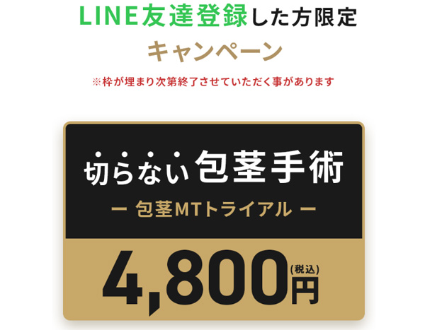 アトムクリニックの4800円(税込)のクーポン