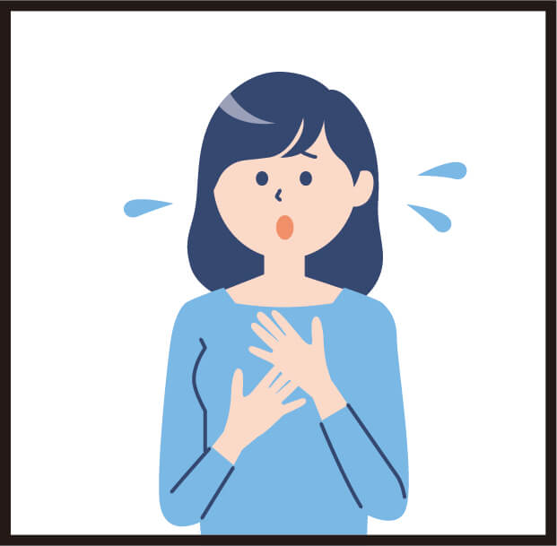 病気かと勘違いする女性