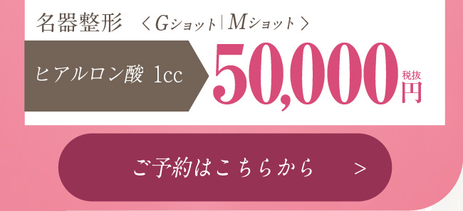 ヒアルロン酸1cc｜50000円