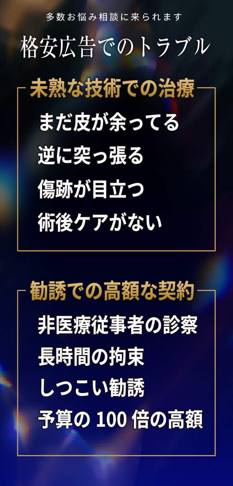 格安広告でのトラブルが増えています。